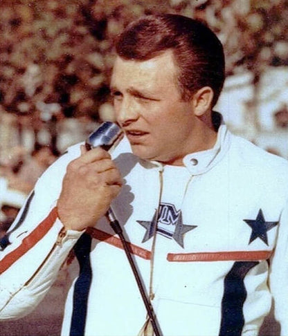 Evel Knievel Daredevil Biker White Leather Jacket
