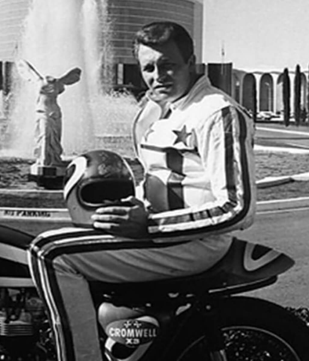 Evel Knievel Daredevil Biker White Leather Jacket