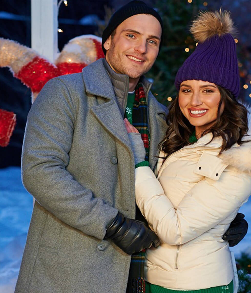 Falling In Love At Christmas Travis Nelson Wool Peacoat