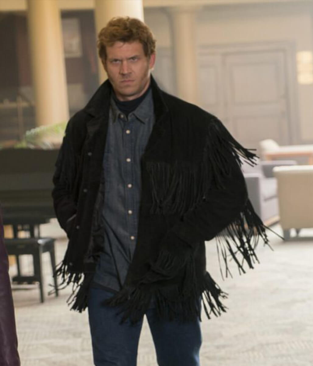 Fargo S03 Mr Wrench Black Suede Fringe Jacket