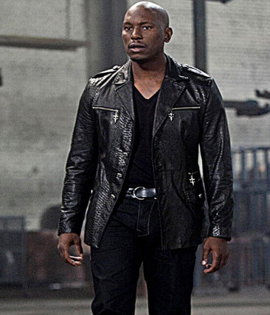Fast Five 2011 Roman Pearce Black Leather Jacket