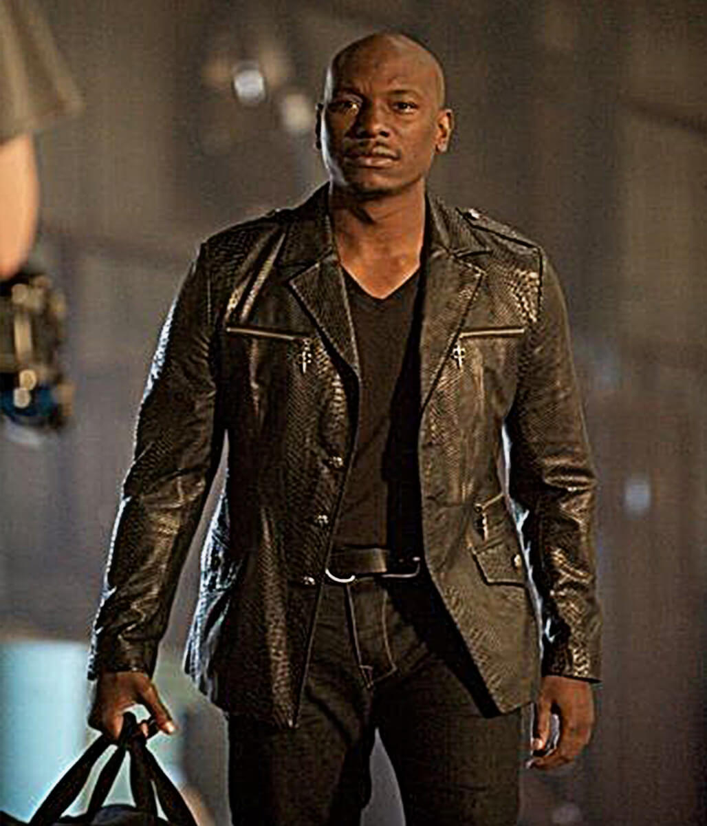 Fast Five 2011 Roman Pearce Black Leather Jacket