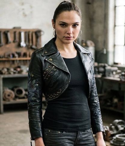 Fast & Furious 2009 Gal Gadot Black Cropped Jacket