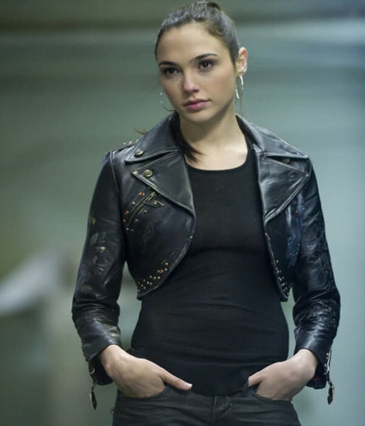 Fast & Furious 2009 Gal Gadot Black Cropped Jacket