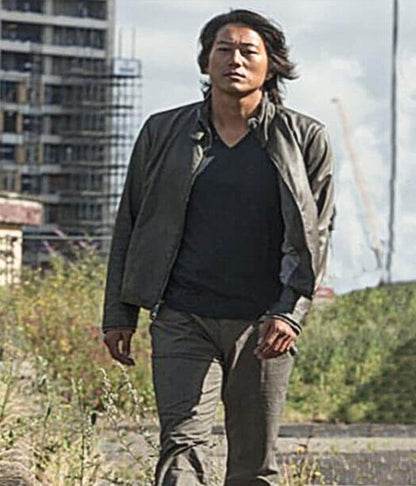 Fast & Furious 6 Han Grey Leather Jacket