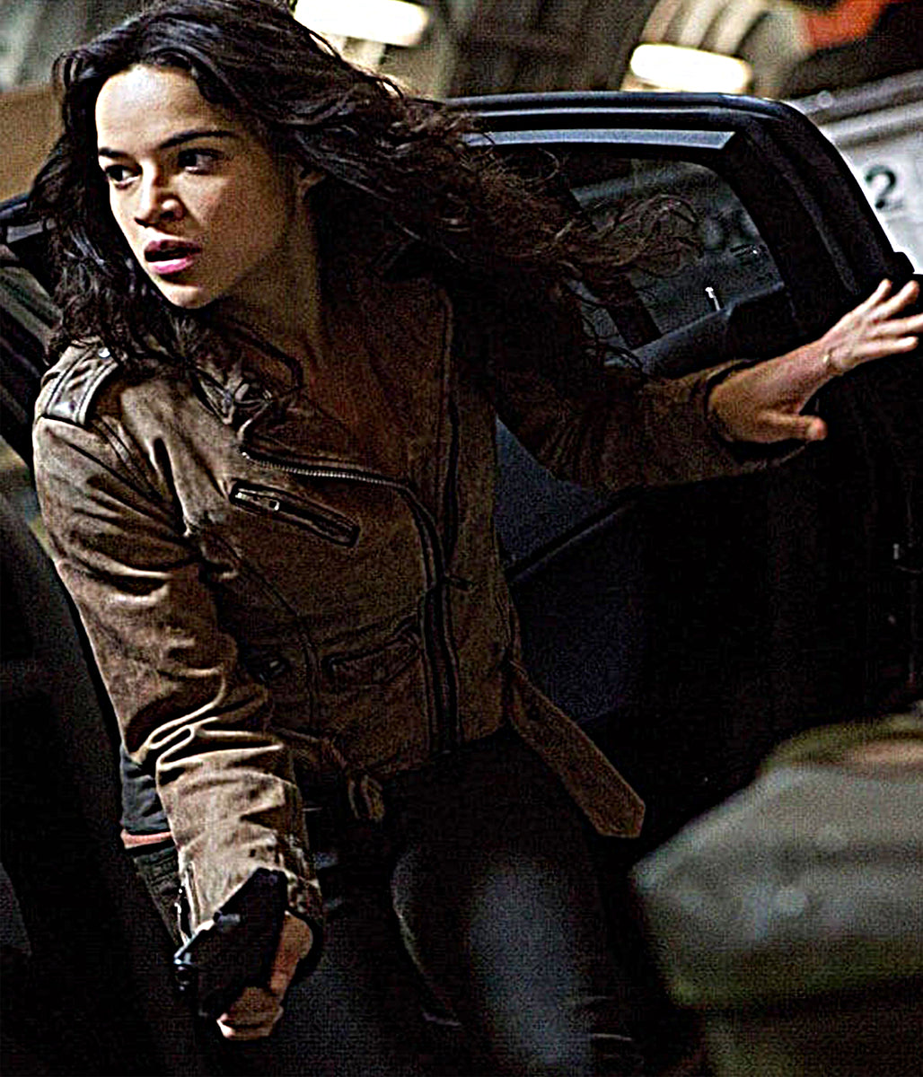Fast & Furious 6 Letty Ortiz Brown Suede Jacket
