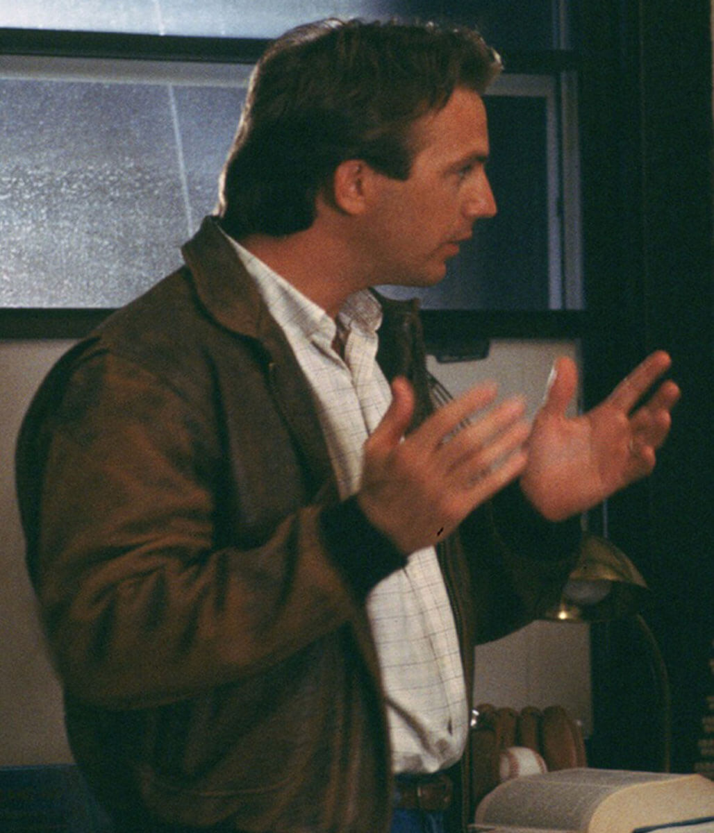 Field of Dreams Kevin Costner Brown Leather Jacket