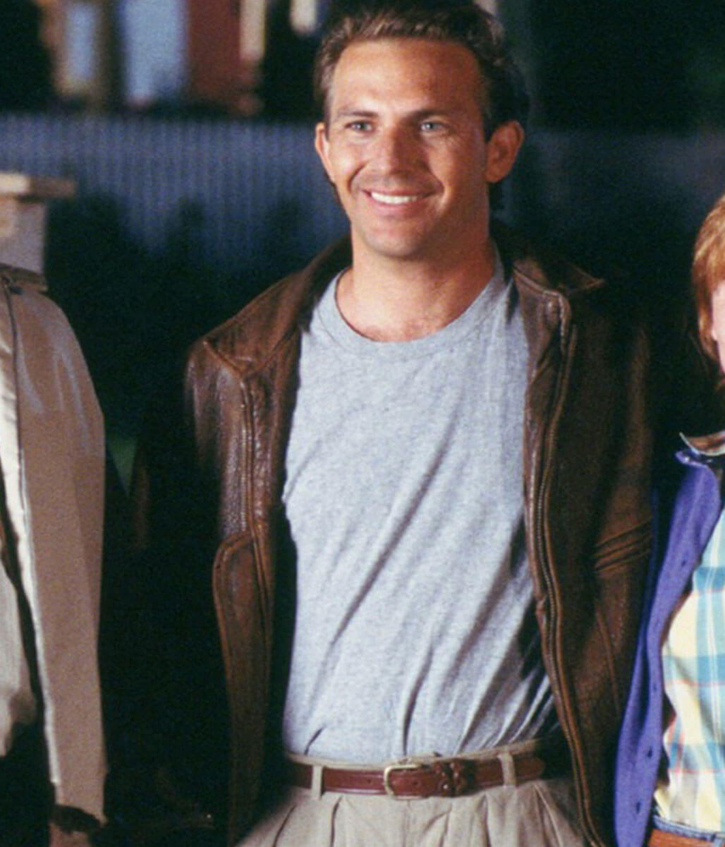 Field of Dreams Kevin Costner Brown Leather Jacket