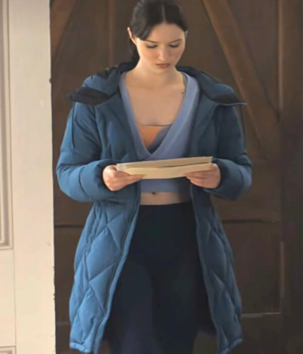 Finding Her Edge 2026 Madelyn Keys Blue Puffer Coat