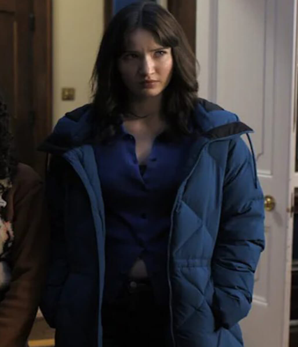 Finding Her Edge 2026 Madelyn Keys Blue Puffer Coat
