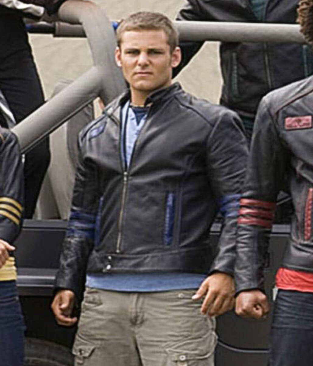 Flynn McAllistair Power Rangers RPM Black Leather Jacket