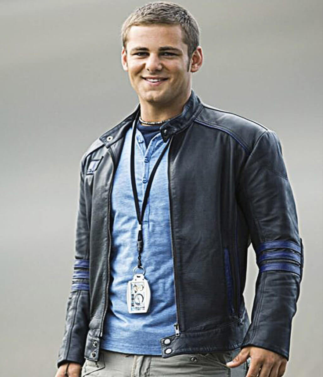 Flynn McAllistair Power Rangers RPM Black Leather Jacket