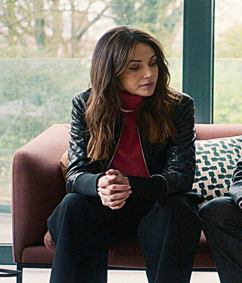 Fool Me Once 2024 Michelle Keegan Black Leather Jacket