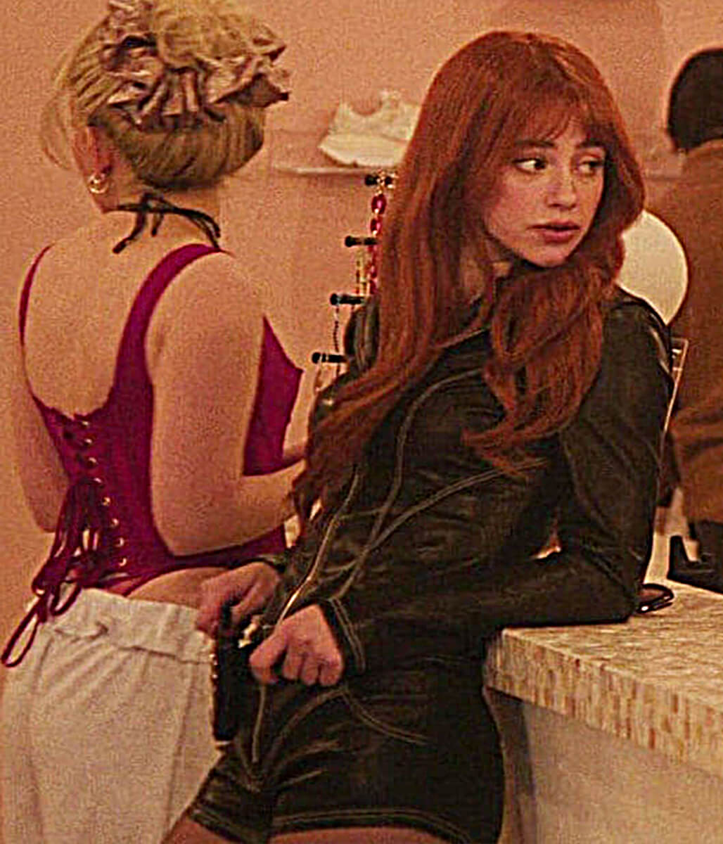 Forbidden Fruits 2026 Lilli Reinhart Black Leather Jacket