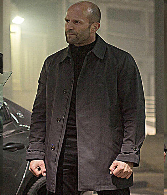 Furious 7 Jason Statham Grey Trench Coat