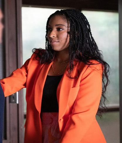 Gaby Shrinking Season 01 Orange Cotton Blazer