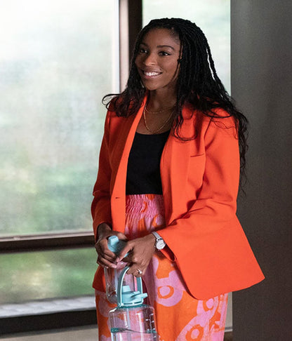 Gaby Shrinking Season 01 Orange Cotton Blazer
