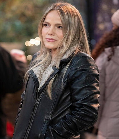 General Hospital Alexa Havins Biker Leather Jacket