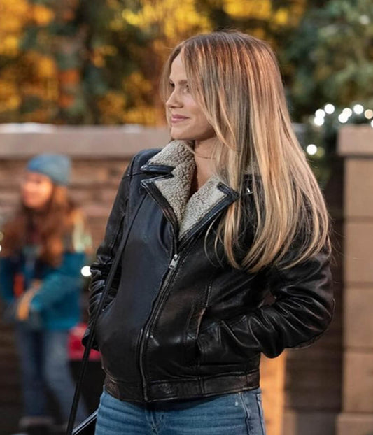 General Hospital Alexa Havins Biker Leather Jacket