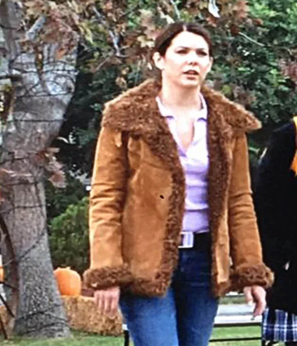 Gilmore Girls S03 Lorelai Gilmore Brown Suede Leather Jacket