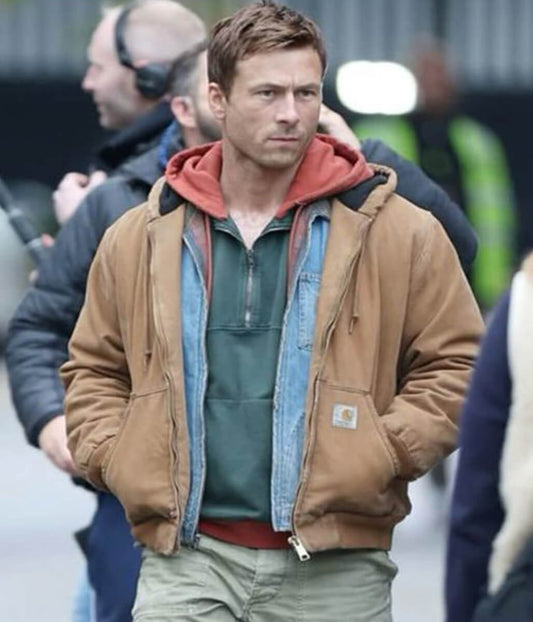 Glen Powell The Running Man 2025 Cotton Jacket