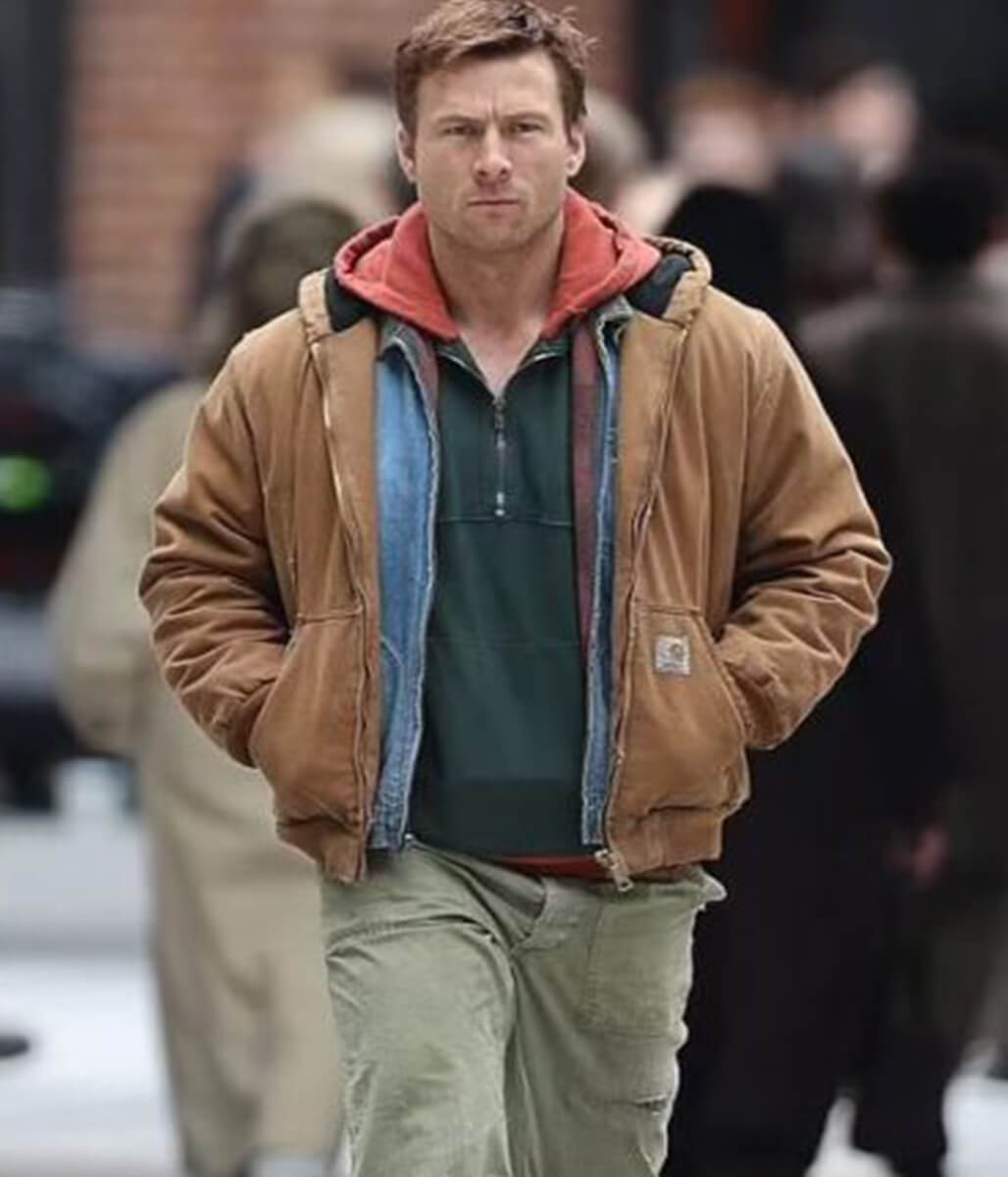Glen Powell The Running Man 2025 Cotton Jacket