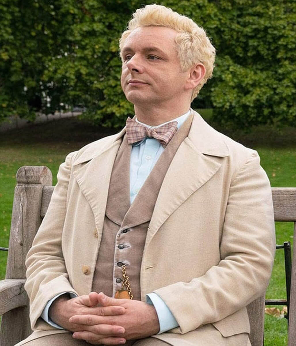 Good Omens S01 Aziraphale Beige Cotton Coat