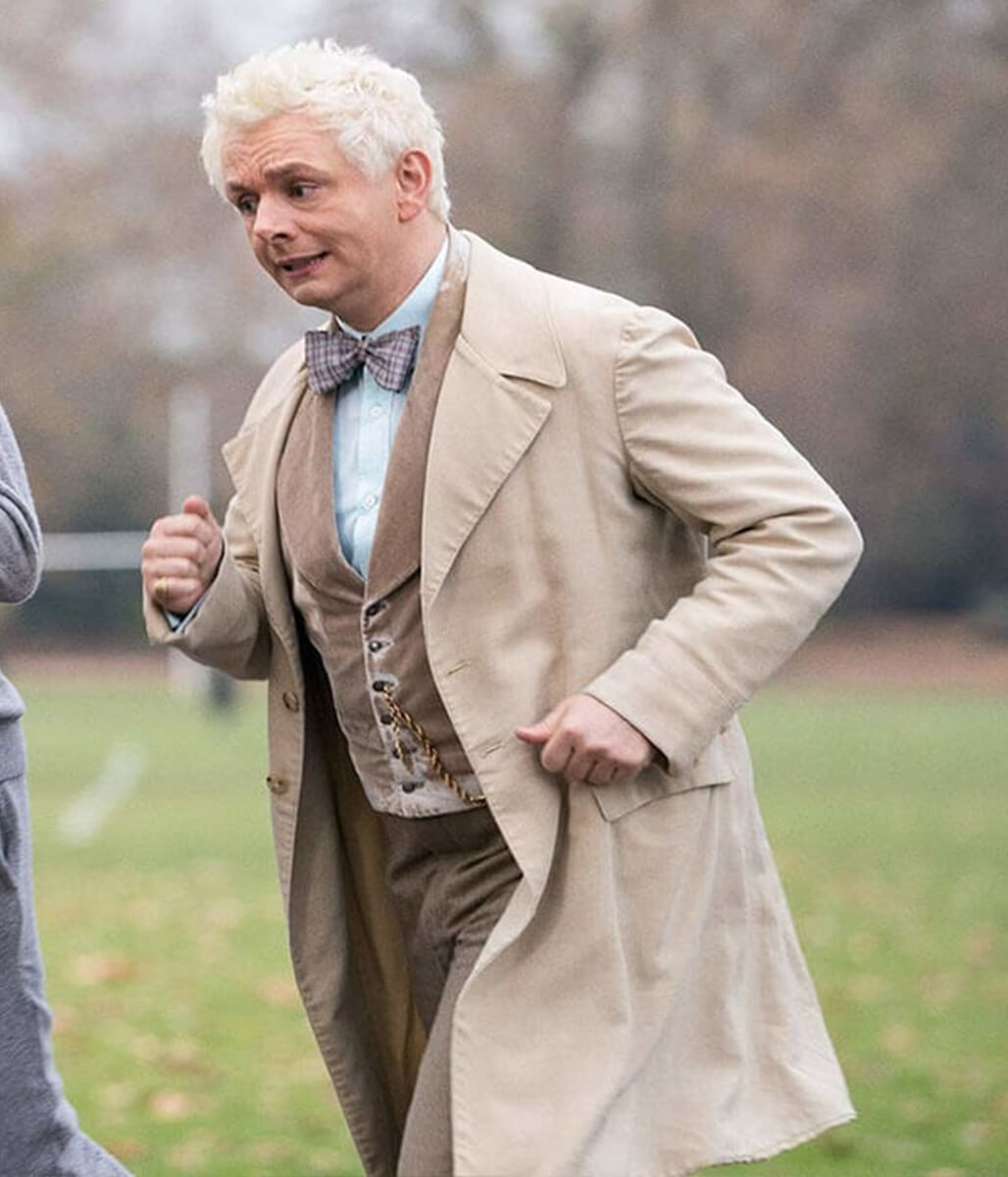 Good Omens S01 Aziraphale Beige Cotton Coat
