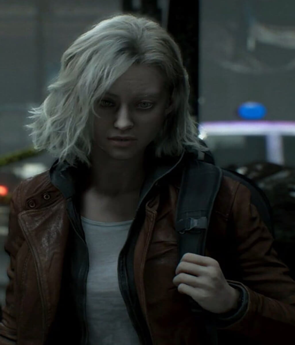 Grace Ashcroft Resident Evil Requiem Brown Leather Jacket