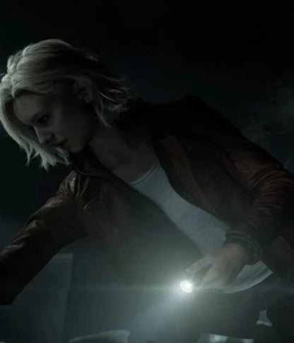 Grace Ashcroft Resident Evil Requiem Brown Leather Jacket