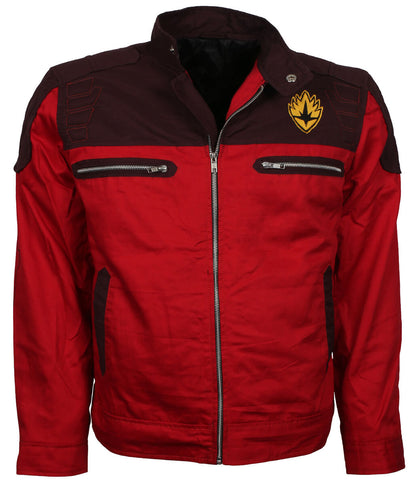 Guardians Sci-Fi Tactical Crest Patch Maroon and Red Cotton Jacket