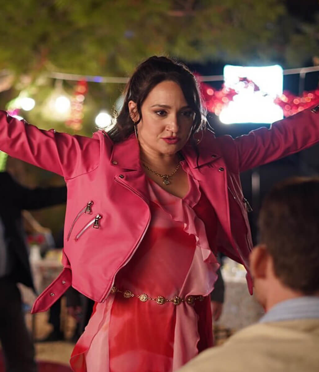 Gupse Ozay Platonic 2025 Gulten Pink Leather Jacket