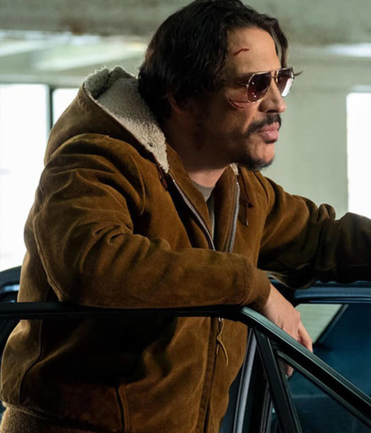 Gustavo Zapata Snowfall Brown Suede Leather Jacket
