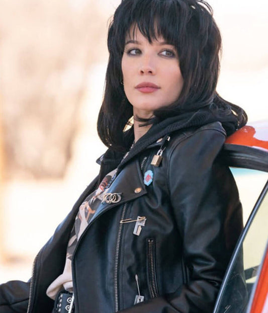 Halsey Mandy Starr Americana Black Leather Jacket