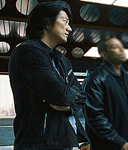 Han Lue Fast & Furious 6 Black Suede Jacket