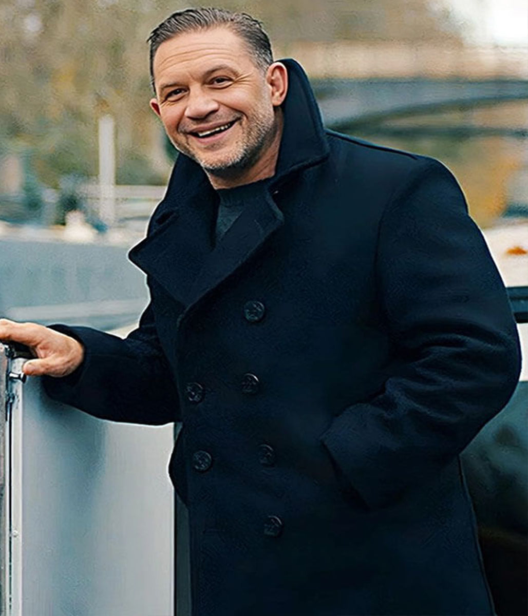 Harry Da Souza Mobland Blue Wool Coat