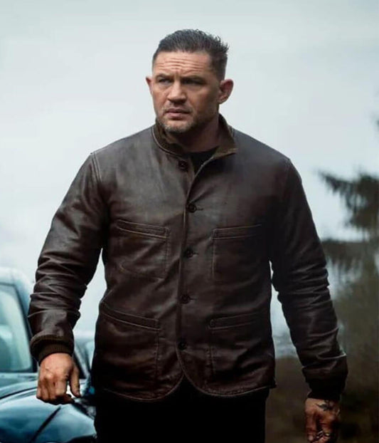 Harry Da Souza Mobland Brown Leather Bomber Jacket