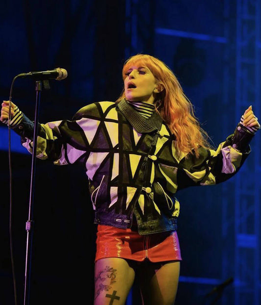 Hayley Williams Black & White Leather Jacket