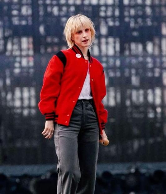 Hayley Williams Red Wool Jacket