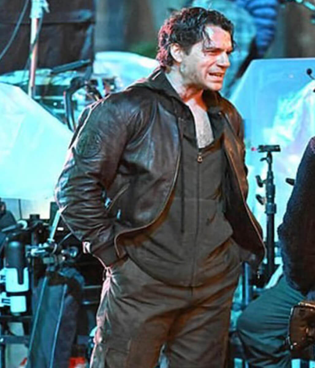 Henry Cavill Highlander 2026 Black Leather Jacket