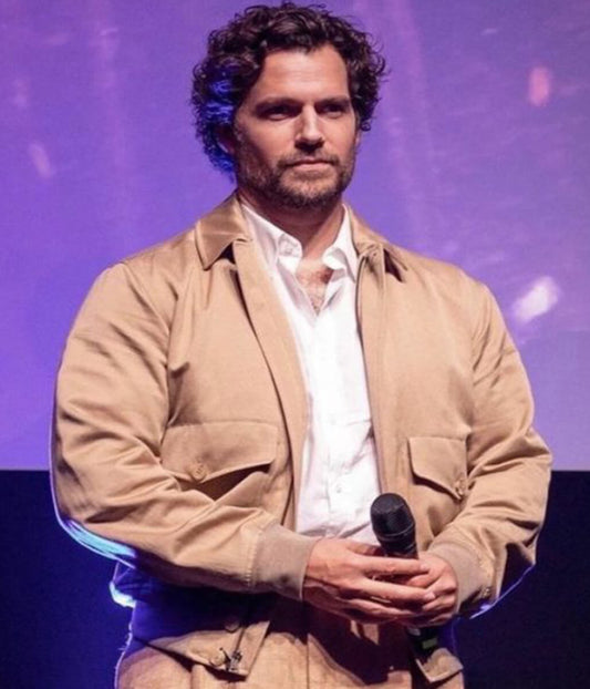 Henry Cavill In The Grey 2025 Brown Cotton Jacket