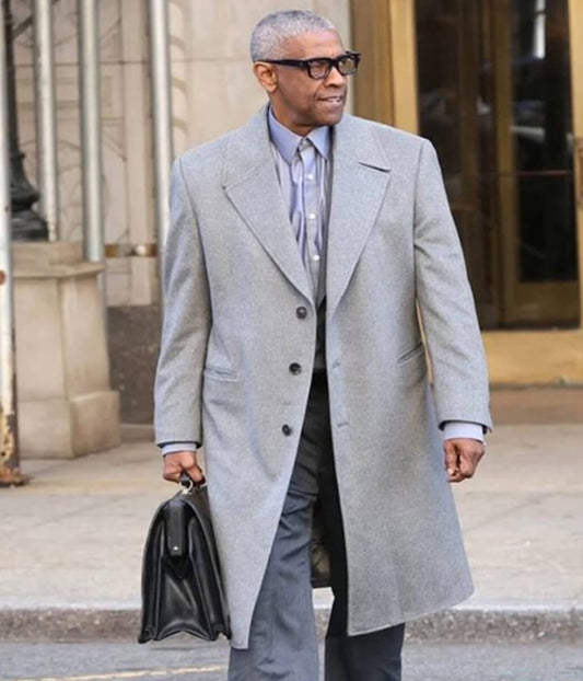 Here Comes the Flood 2026 Denzel Washington Wool Coat