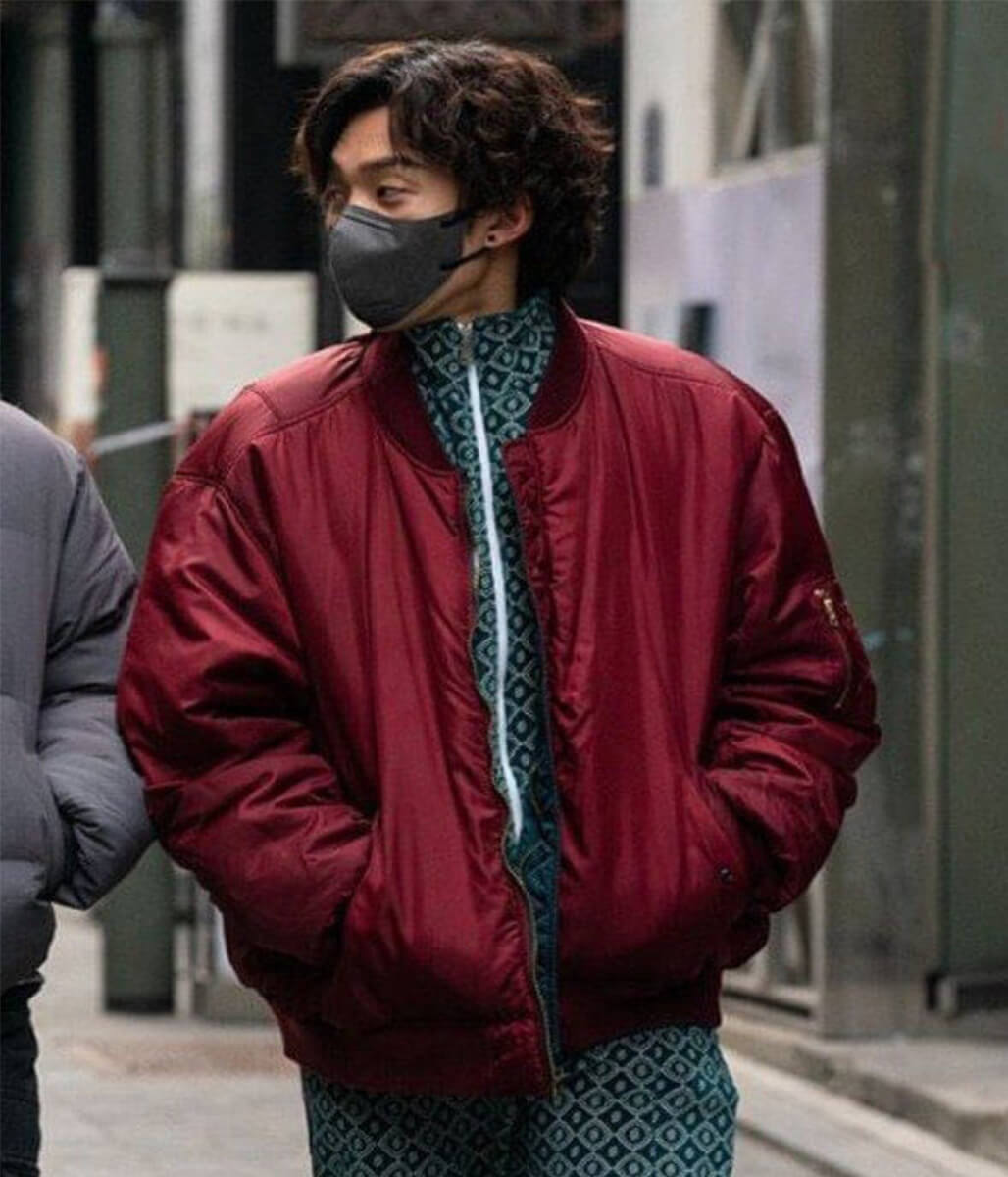 Hong Woo Jin Bloodhounds S01 Red Leather Jacket