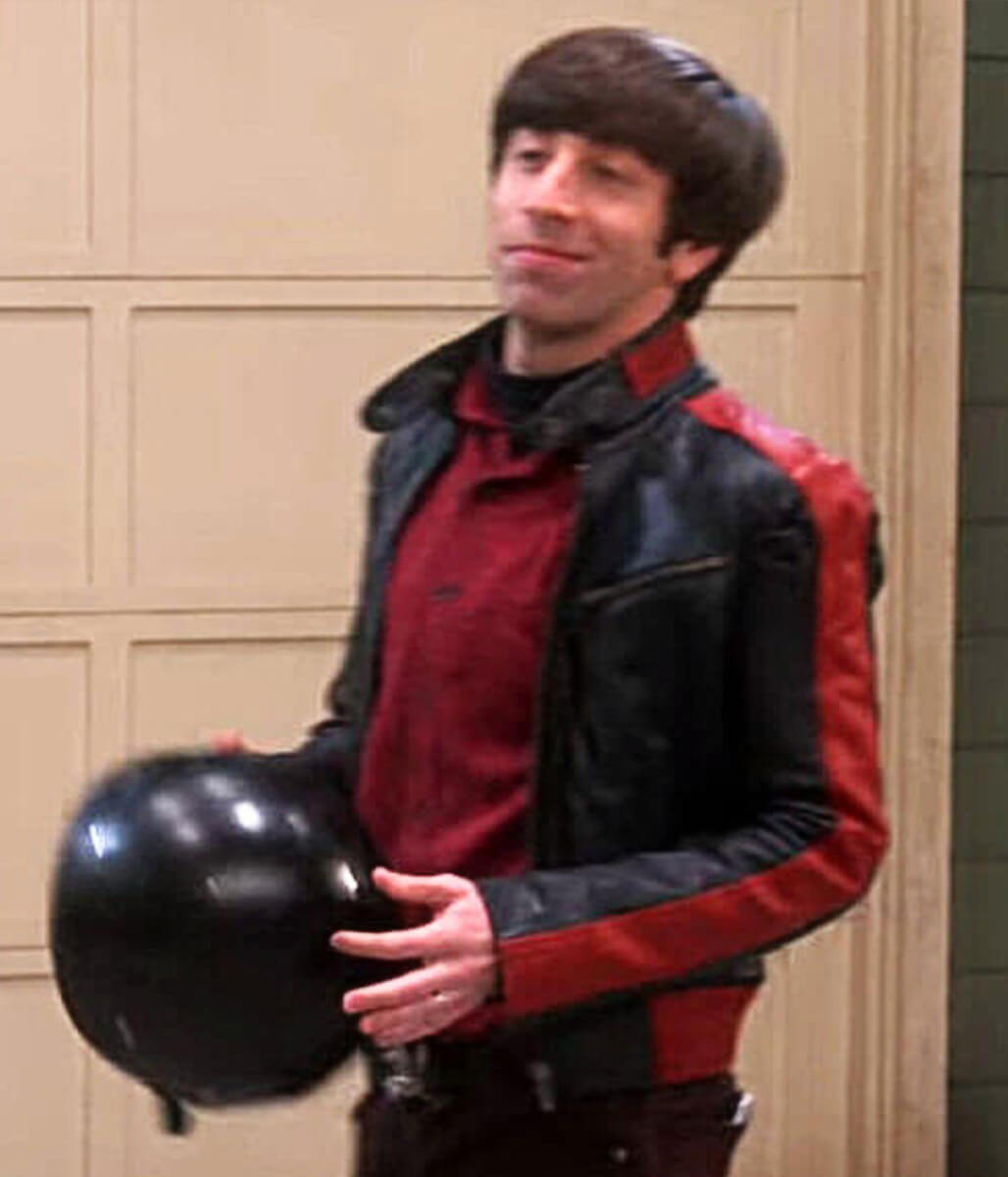 Howard Wolowitz Big Bang Theory S06 Black Biker Jacket