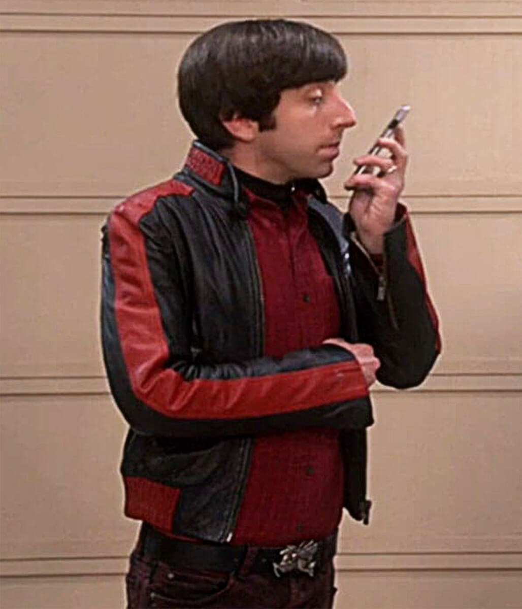 Howard Wolowitz Big Bang Theory S06 Black Biker Jacket