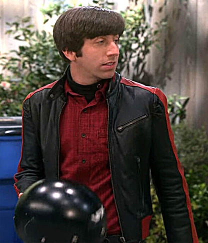 Howard Wolowitz Big Bang Theory S06 Black Biker Jacket