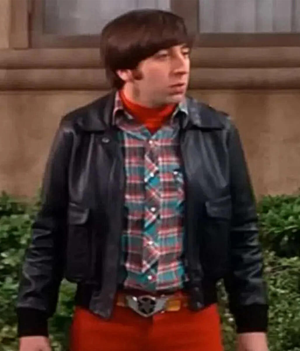 Howard Wolowitz Big Bang Theory S08 Black Leather Jacket