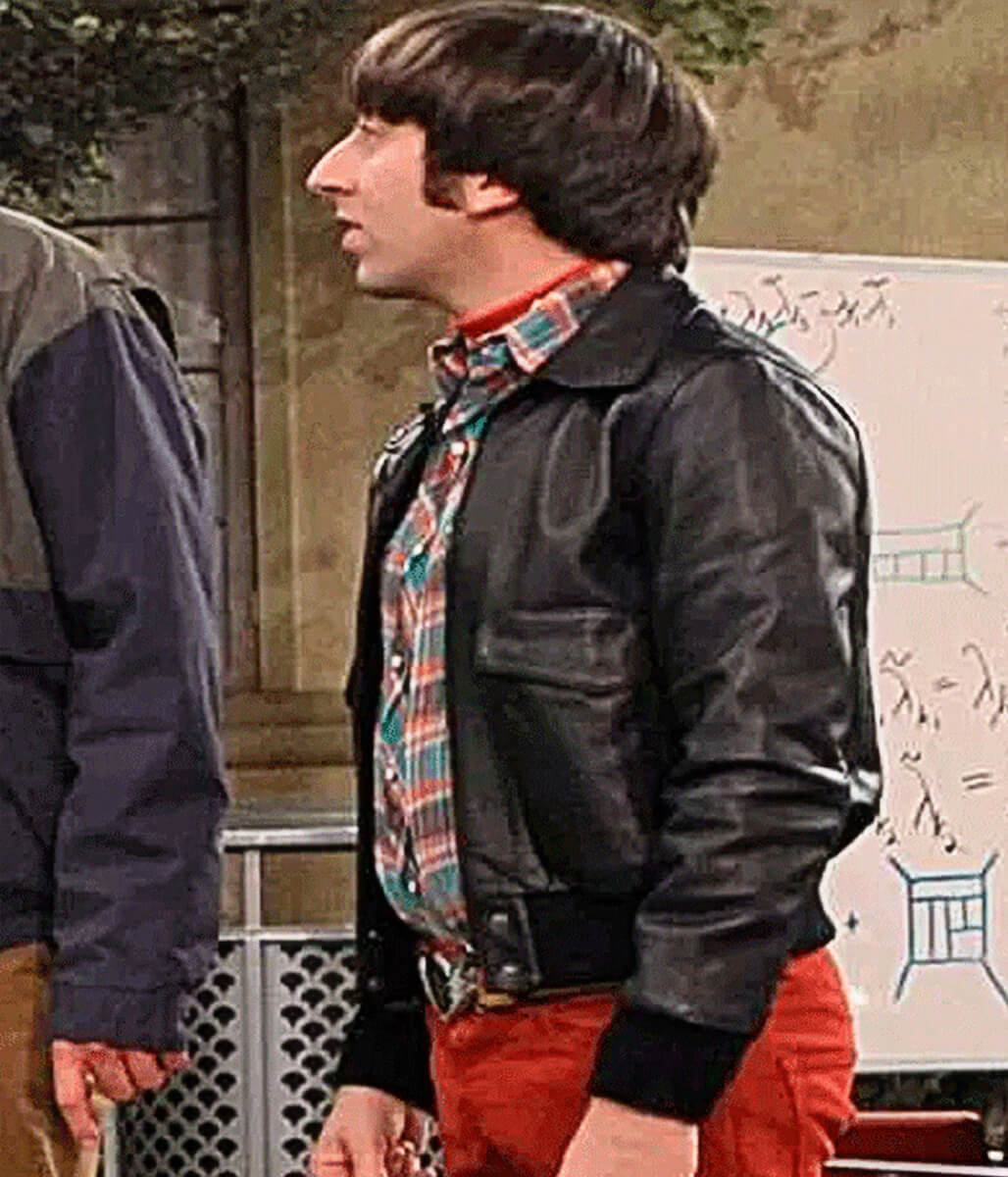 Howard Wolowitz Big Bang Theory S08 Black Leather Jacket