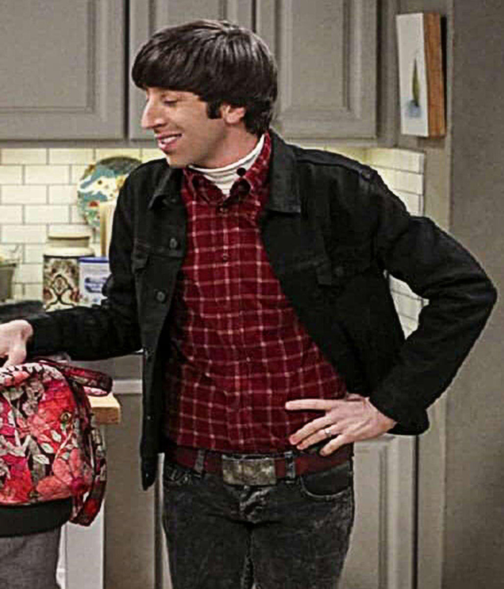 Howard Wolowitz Big Bang Theory S10 Black Denim Jacket