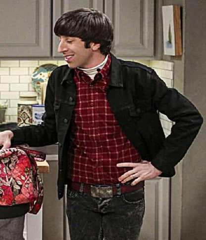 Howard Wolowitz Big Bang Theory S10 Black Denim Jacket